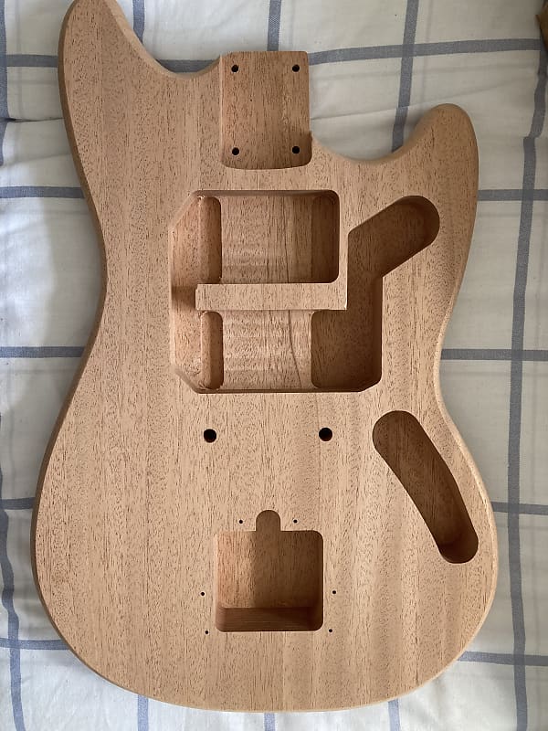 Unfinished Rosser Mustang Guitar Body, with Jazzmaster/Jaguar Reverb