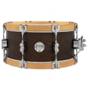 PDP 6.5x14 Concept Classic Walnut Satin Snare Drum w/Natural Wood Hoops