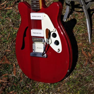 Micro-Frets Spacetone 1971 Red Transparent. VERY RARE. Excellent Guitar. MicroFrets custom guitar. image 3