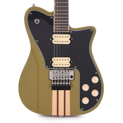 GCI Modernist Guitar Gloss Olive Drab Wings (Serial #GCI-0447) for sale