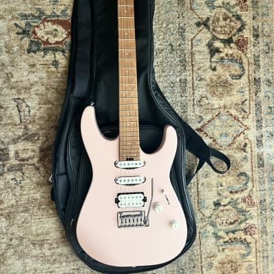 1987 MIJ Fernandes STJ-75, Bubble Gum Pink, Gig Bag, Charvel
