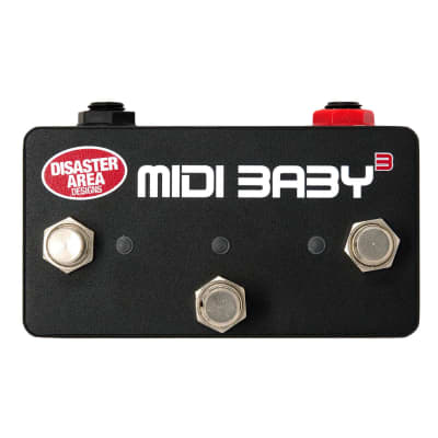 Disaster Area MIDI Baby 3 MIDI Controller Pedal, Black image 1