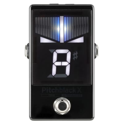 Korg Pitchblack X PB-X Pedal Tuner Black Compact Ultra Buffer for Guitar/Bass for sale