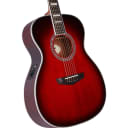D'Angelico Premier Tammany Acoustic-Electric Guitar, Transparent Black Cherryburst, Blemished