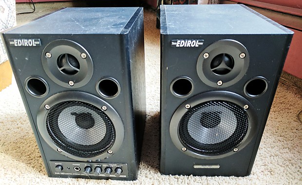Roland/Edirol MA-15D Digital Stereo Micro Monitor Pair Built In Power &  Front-Panel Controls
