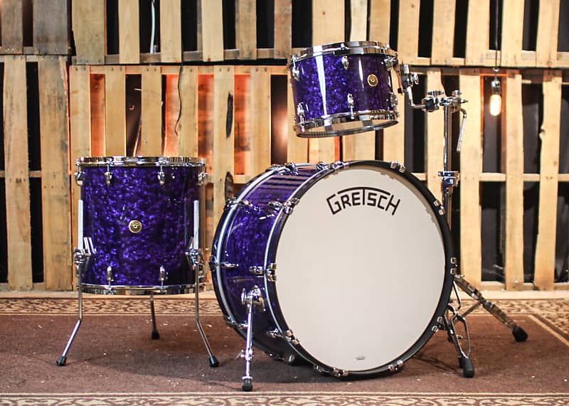 Gretsch Broadkaster Purple Marine Pearl Drum Set - 14x24,9x13,16x16 - SO#1343673 image 1