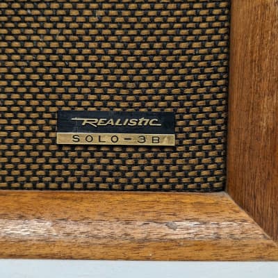 Vintage Realistic SOLO-3B - Pair of 2-way Speakers - 1974 image 3