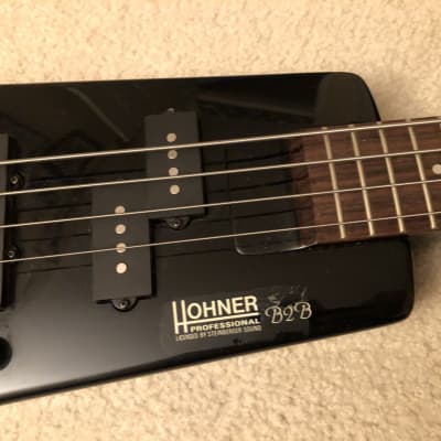 Vintage Hohner B2B Headless Bass Guitar, Strap & Gigbag image 4