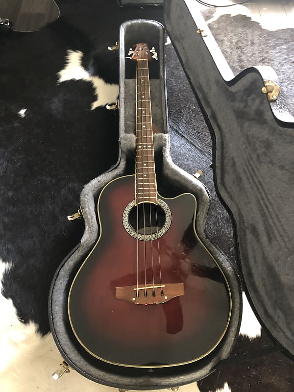 Ovation Celebrity Bass 199395 Red Sunburst Reverb