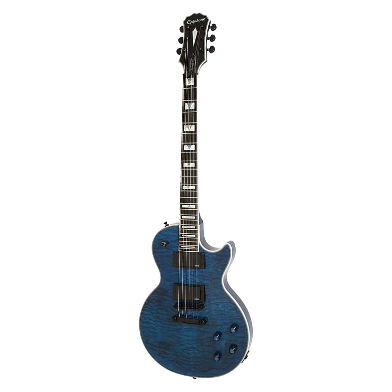 Epiphone Prophecy Les Paul Custom Plus EX Electric Guitar, Midnight Sapphire image 1