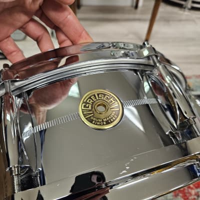 Gretsch G4160 Chrome Over Brass 14x5" 8-Lug Snare Drum image 3