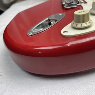 Squier Stratocaster by Fender - MIK Made in Korea 1990s - Torino Red / Maple neck image 8