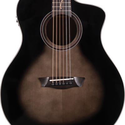 Washburn Vite S9V Bella Tono Studio Hybrid Acoustic Guitar (Gloss Charcoal Burst) image 14
