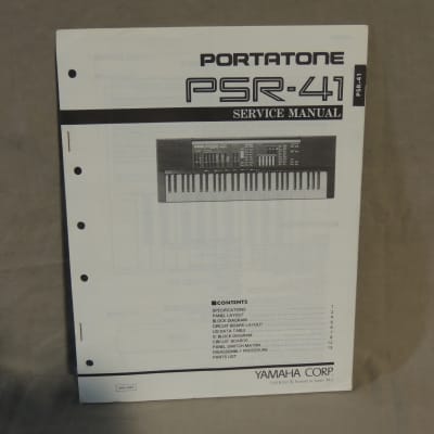Yamaha Portatone PSR-41 Service Manual [Three Wave Music]