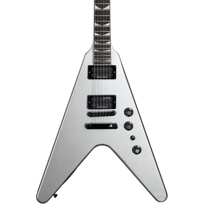 Gibson Dave Mustaine Flying V EXP Electric Guitar (with Case), Silver Metallic for sale