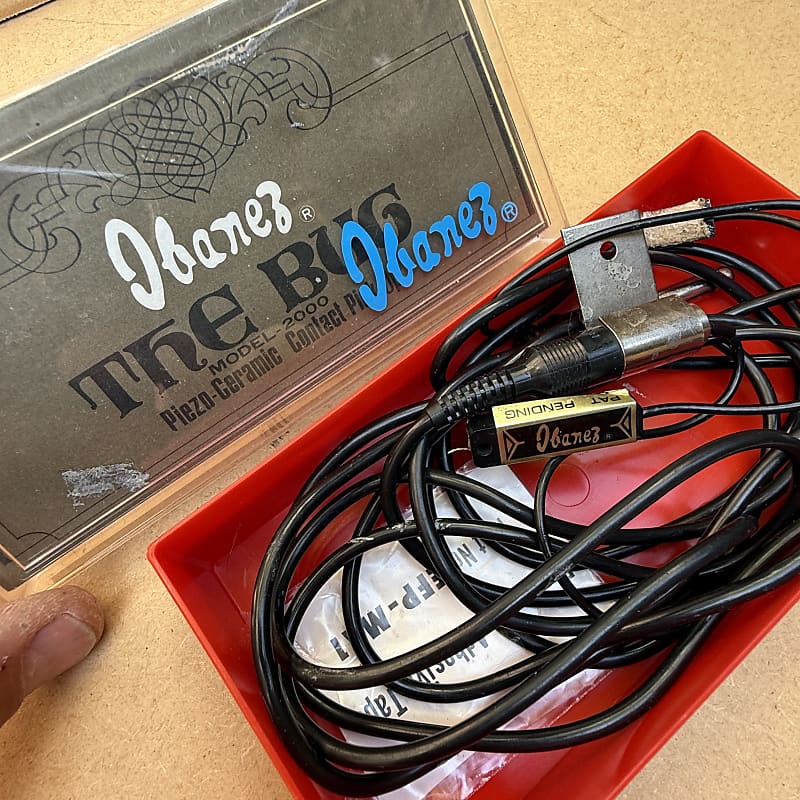 Ibanez The Bug vintage acoustic instrument guitar pickup made in Japan with orginal box 70’s image 1
