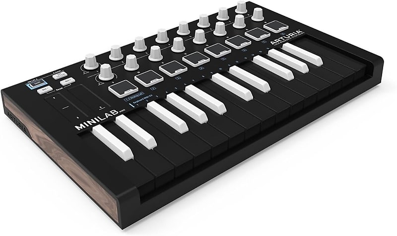 Arturia MiniLab MKII Inverted MIDI Controller Black image 1