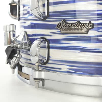 Tama MRS1465-BWO Starclassic Maple 14x6.5" Snare Drum 2022 Blue & White Oyster with Chrome Hardware imagen 2