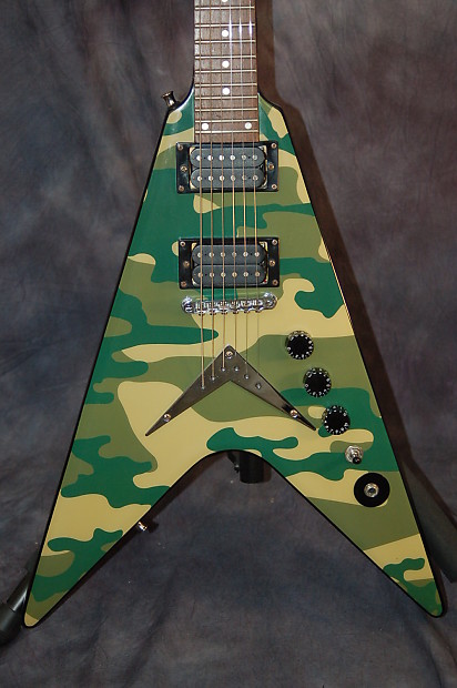 Washburn Dime V Dimebag Darrell Pantera Camo with Camo Gigbag 2004