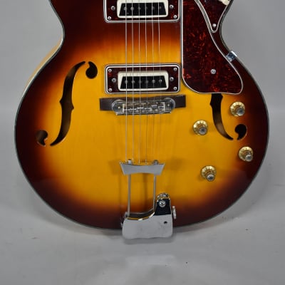 1960s Lyle Matsumoko 5102-T Sunburst Finish Hollowbody Electric Guitar image 2