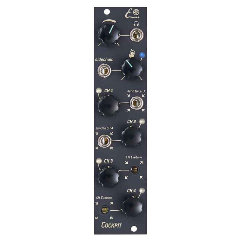 Endorphin.es Cockpit 2 Eurorack Mixer Module (Black)