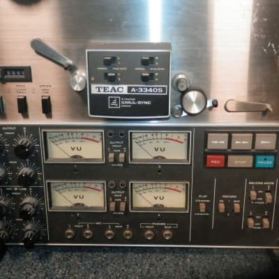 TEAC A-3340S 1/4" Stereo Tape Deck Reel To Reel Recorder vintage used AS-IS UNTESTED image 3