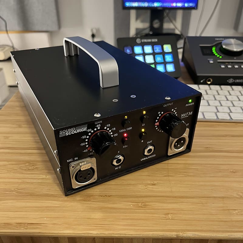 Sound Scourge NV73d microphone preamp, Neve 1073 clone Reverb