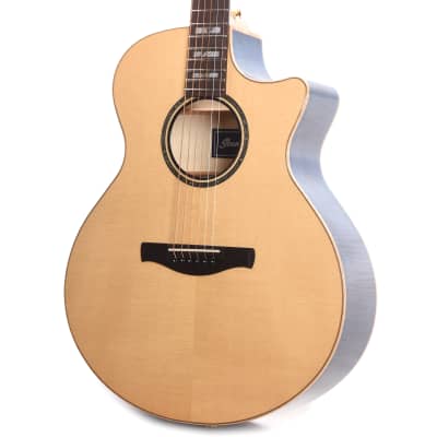 Ibanez AE390NTA Acoustic-Electric Guitar Natural High Gloss Top, Aqua Blue High Gloss Back and Sides image 2