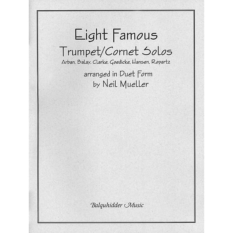 Carl Fischer Eight Famous Trumpet / Solos Arranged in Reverb