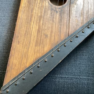 Vintage! Wooden 15 String Zither Lap Dulcimer Harp ~ Adjustable Tune Instrument image 18