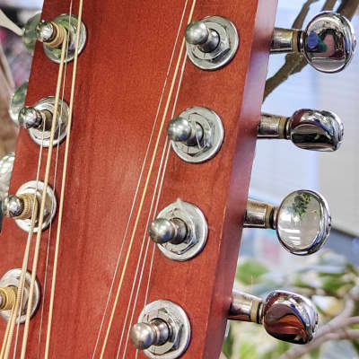 Art & Lutherie 12-String Cedar Antique Burst Acoustic Guitar w/ Hard Case image 13