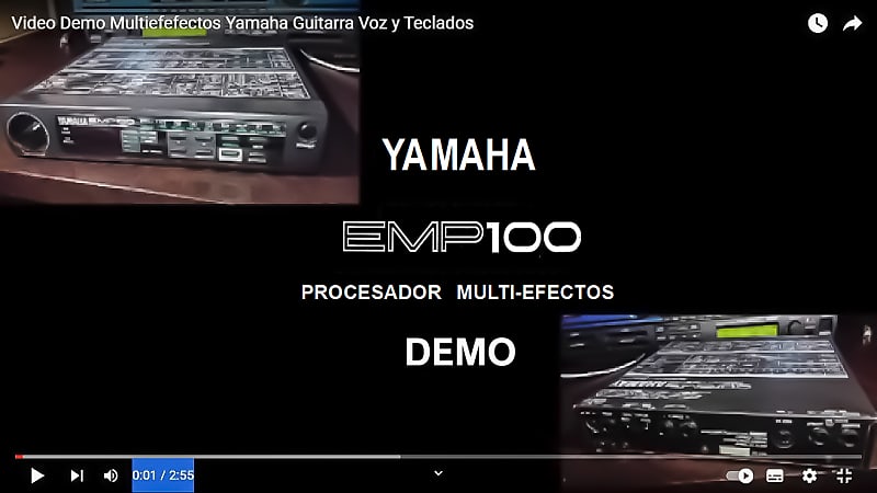 PROCESADOR DE EFECTOS DE AUDIO YAMAHA: Pitch, Chorus, Flange, Symphonic,  Delay, Reverb, Early Reflection.