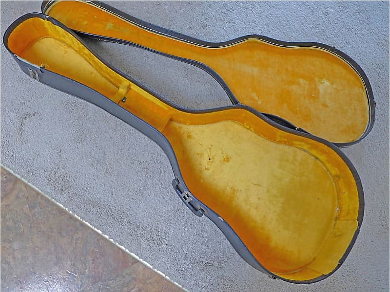 Vintage 60's Univox Hollowbody Bass Case Reverb