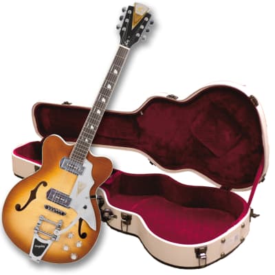 Trade Show Demo Kay Reissue "Jazz II" K775V Electric Guitar with FREE $250 Case - (Ice Tea Sunburst) image 1