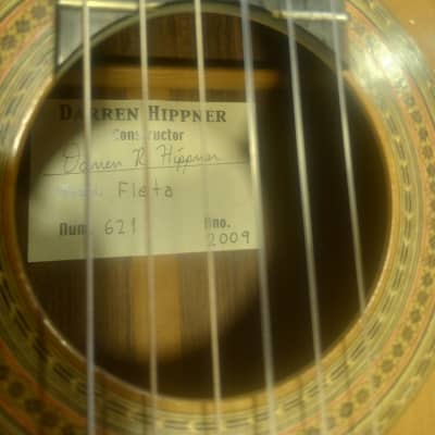 Darren Hippner Fleta 2009 - Cedar/ Indian rosewood. 650mm/52mm image 12