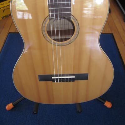 Austin AA45C Parlor Classical Acoustic Guitar Natural image 11