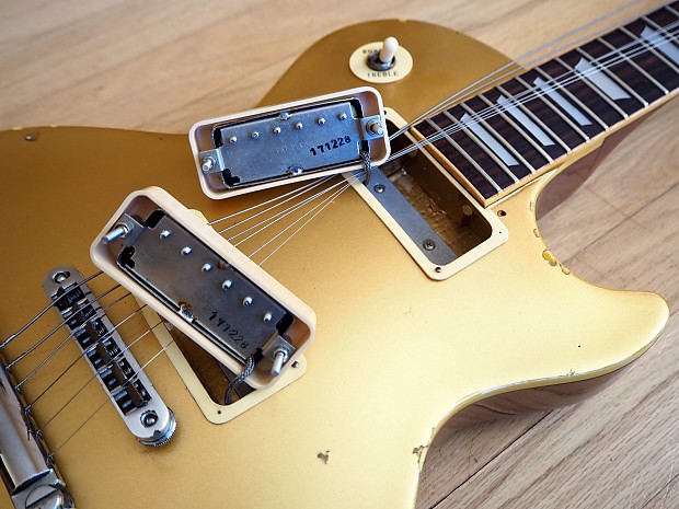 1978 Greco Goldtop Deluxe EG600GS Mini Humbucker Set Neck Vintage Guitar  Japan Fujigen Lawsuit Era