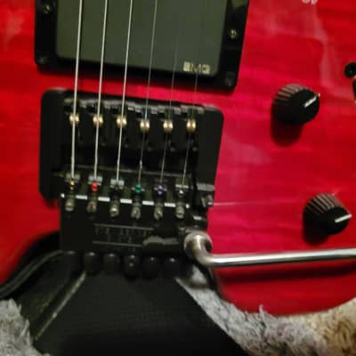 Steinberger GM4T 1990s - Red flame for sale