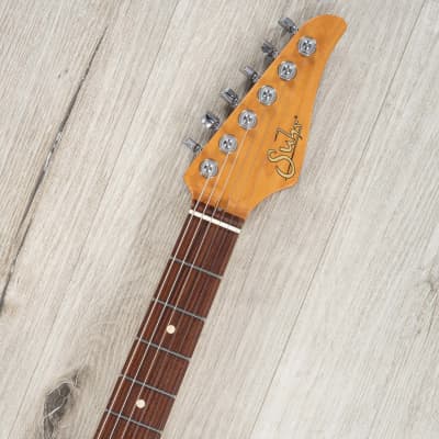Suhr Standard Plus HSS Guitar, Pau Ferro Fretboard, Trans Charcoal Burst image 8