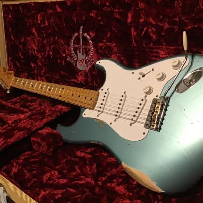 Fender Custom shop 60th anniversary 1954 Stratocaster Heavy Relic 2014 - Teal Green Metalic for sale