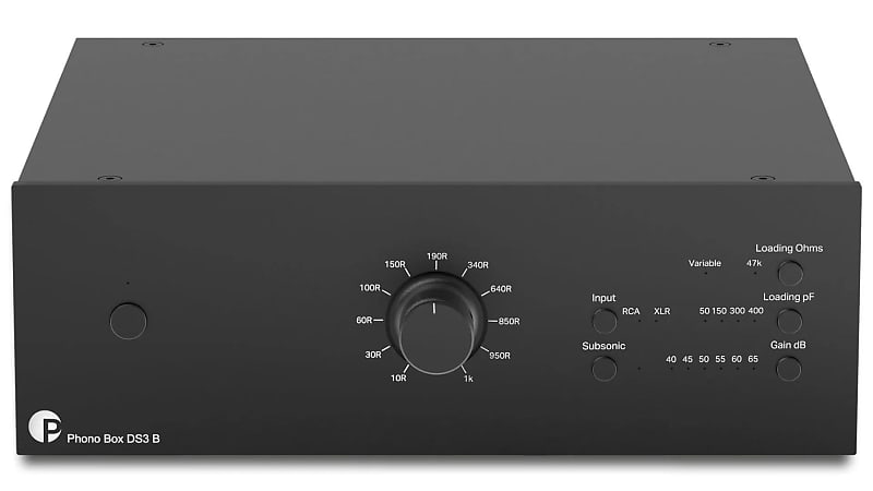 Pro-Ject: Phono Box DS3 B Balanced MM/MC Phono Preamp Black  			