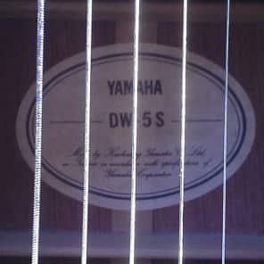 Rare Vintage Yamaha DW-5S Solid Sitka Spruce Acoustic Guitar w