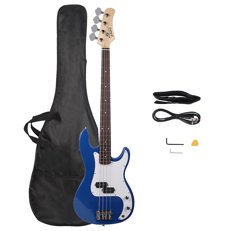 Glarry fretless outlet bass