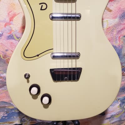 1990's Danelectro U2 ‘57 Reissue Cream Electric Guitar "Left Handed" (USED) "SOLD AS IS" image 6
