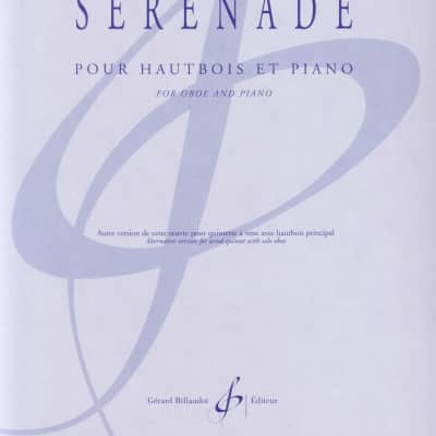 Jolivet - Serenade for oboe & piano + humor drawing print image 1