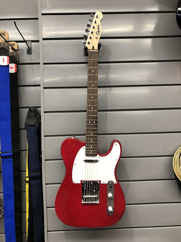 Squier Limited-Edition Bullet Telecaster 2021 - Red Sparkle metalflake image 1