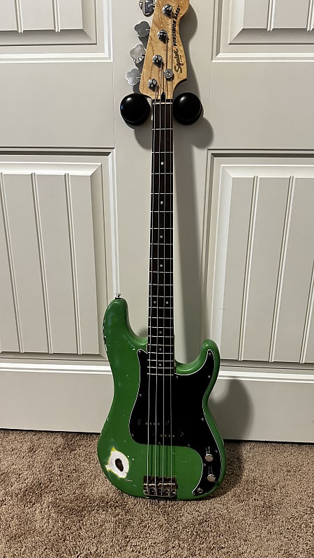 Squier Precision Bass 2000s - Relic Green | Reverb