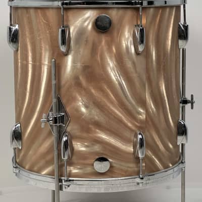 Gretsch 20/12/16" 1960's Round Badge Drum Set - Sunset Satin Flame image 17