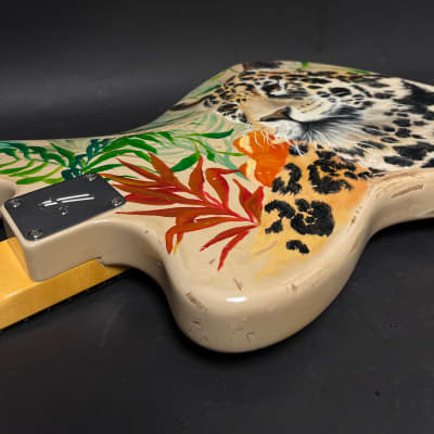Immagine New Guardian Hand Painted Guitars "Jaguar" Electric Guitar Fender Neck, Parts, w/HSC - 10