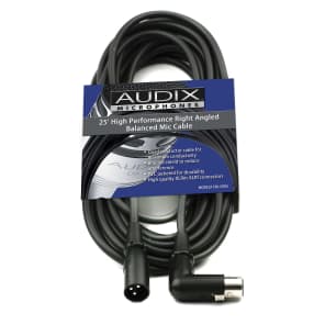 Audix CBLDR25 XLR Straight to Right-Angle Microphone Cable - 25'